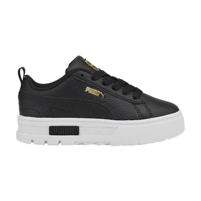 (Youth) Puma Mayze Leather 'Black Team Gold'