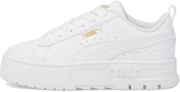 (青少年) Puma Mayze 皮革 '白色 金隊' 384528-01 Buy (青少年) Puma Mayze 皮革 '白色 金隊' 384528-01