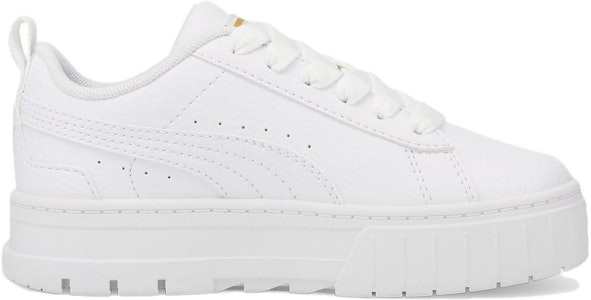 (青少年) Puma Mayze 皮革 '白色 金隊' 384528-01 Order (青少年) Puma Mayze 皮革 '白色 金隊' 384528-01