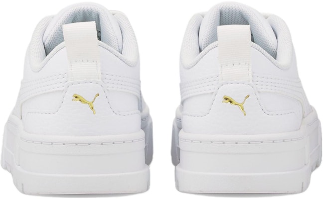 (Youth) Puma Mayze Leather 'White Team Gold' 384528-01 Shop (Youth) Puma Mayze Leather 'White Team Gold' 384528-01