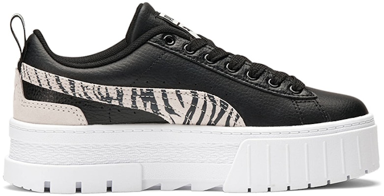 (Youth) Puma Mayze Zebra 'Black Silver Ivory Glow' 383225-01 Order (Youth) Puma Mayze Zebra 'Black Silver Ivory Glow' 383225-01