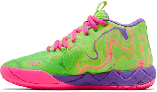 (JR) Puma MB.01 Jr 'Inverse Toxic' Kasut Basket Kanak-Kanak 310438-01 Lookbook (JR) Puma MB.01 Jr 'Inverse Toxic' Kasut Basket Kanak-Kanak 310438-01