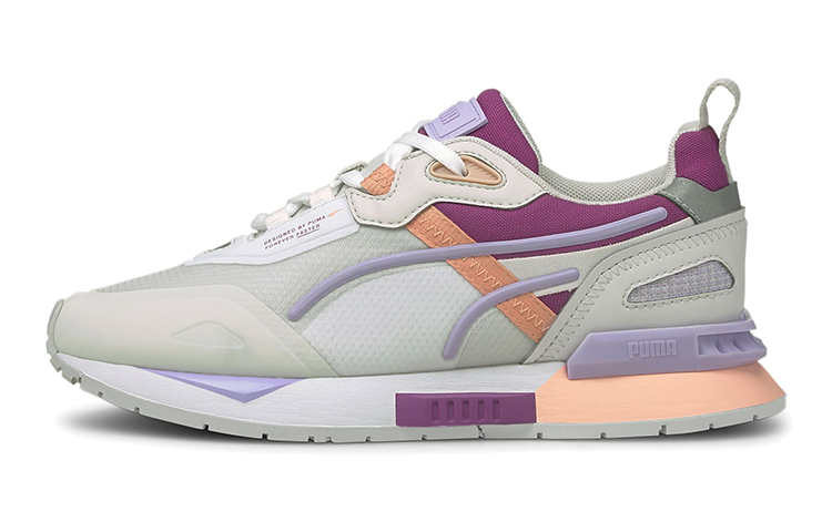 (Youth) Puma Mirage Tech Sports Running Shoes White/Purple/Pink 381945-04