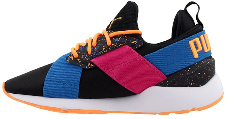 大童 Puma Muse 繁色 黑藍 低筒運動鞋 Buy 大童 Puma Muse 繁色 黑藍 低筒運動鞋