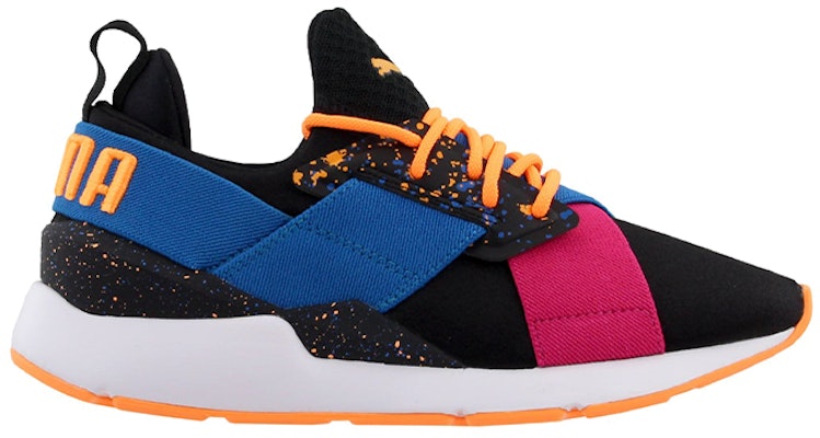 (JR) Puma Muse 'Hitam Biru Multi' 370775-01 Order (JR) Puma Muse 'Hitam Biru Multi' 370775-01