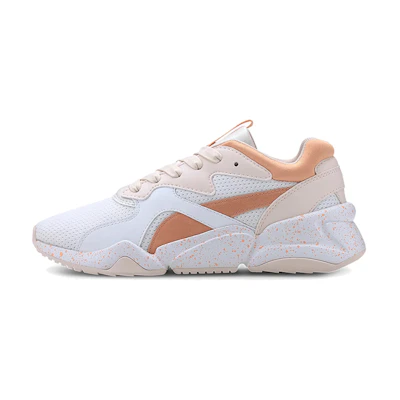 (Youth) Puma Nova Fruit Low Top Running Shoes Orange/White