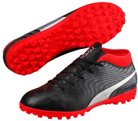大童Puma One 18.4 TT人造草地足球鞋 黑紅 Details for 大童Puma One 18.4 TT人造草地足球鞋 黑紅