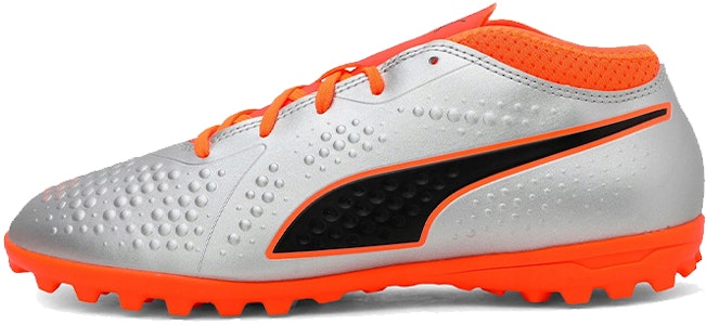 (JR) Puma One 4 Syn TT 'Silver Orange Black' Sepatu Bola Pria 104785-01 Buy (JR) Puma One 4 Syn TT 'Silver Orange Black' Sepatu Bola Pria 104785-01