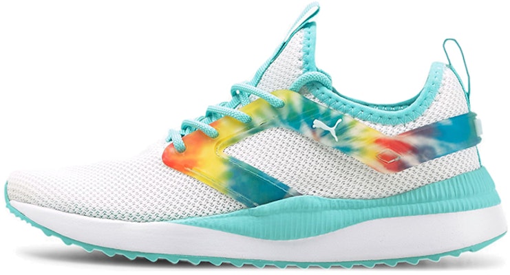 (Youth) Puma Pacer Next Excel Tie Dye Low Top Running Shoes White/Blue 375345-01 Buy (Youth) Puma Pacer Next Excel Tie Dye Low Top Running Shoes White/Blue 375345-01