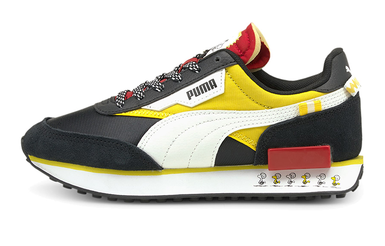 (Youth) Puma Peanuts Future Rider 'Black White Yellow'
