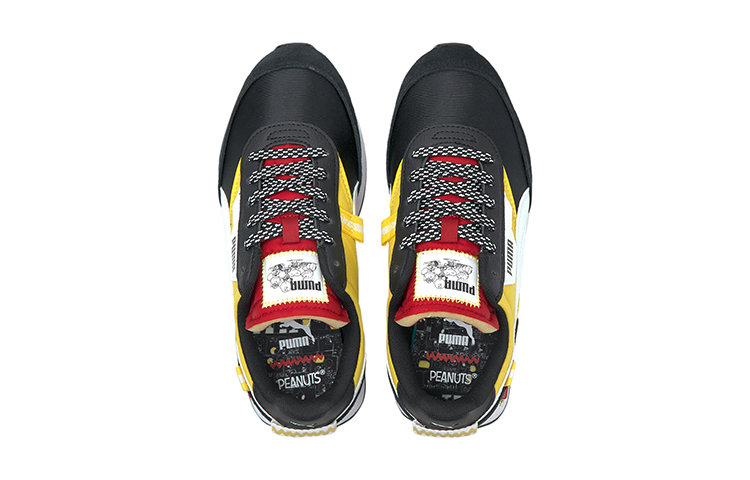 (Youth) Puma Peanuts Future Rider 'Black White Yellow' 圖 3
