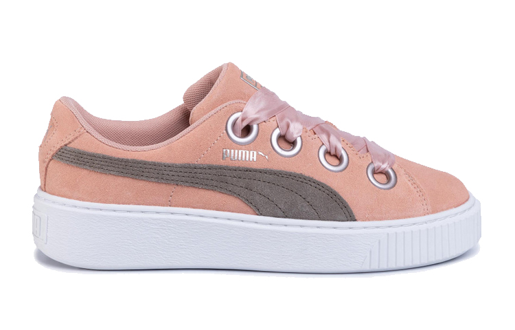 Order 大童 PUMA Platform Kiss Sd Jr 休閒 低幫 兒童板鞋 杏