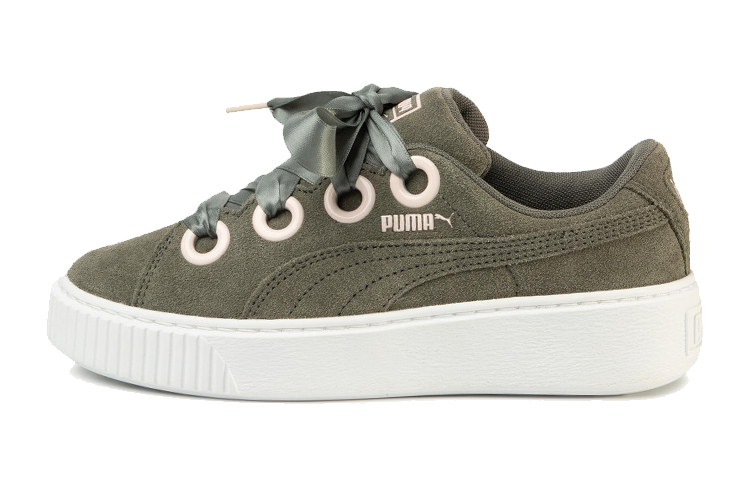 (Youth) Puma Platform Kiss SD Jr 'Military Green' 367459-02