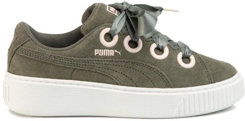 (Youth) Puma Platform Kiss SD Jr 'Military Green' 367459-02 Order (Youth) Puma Platform Kiss SD Jr 'Military Green' 367459-02