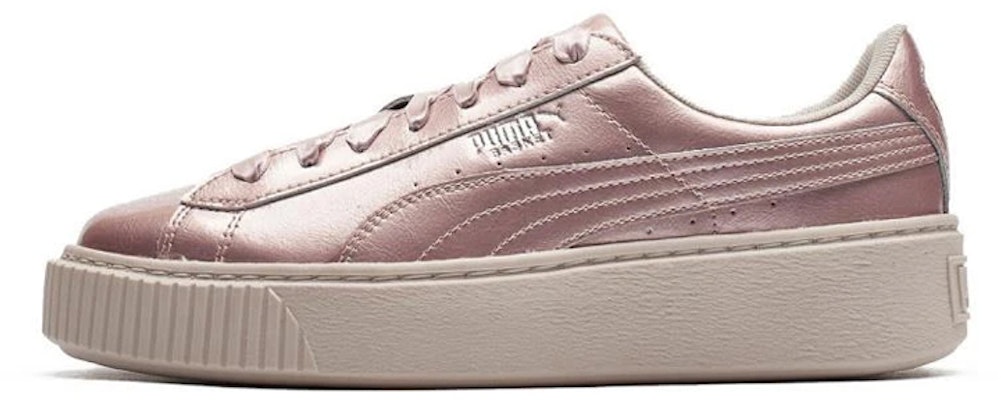 (Youth) Puma Basket Platform Metal Pink 366031-03 Buy (Youth) Puma Basket Platform Metal Pink 366031-03
