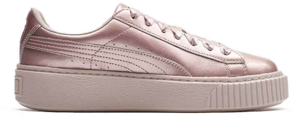 (Youth) Puma Basket Platform Metal Pink 366031-03 Order (Youth) Puma Basket Platform Metal Pink 366031-03