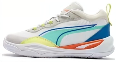 (Youth) Puma Playmaker 'White Blue Orange' 387354-06 (Youth) Puma Playmaker 'White Blue Orange' 387354-06