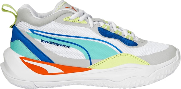 (JR) Puma Playmaker Jr 'Putih Mint Biru Victoria' 387353-06 Buy (JR) Puma Playmaker Jr 'Putih Mint Biru Victoria' 387353-06