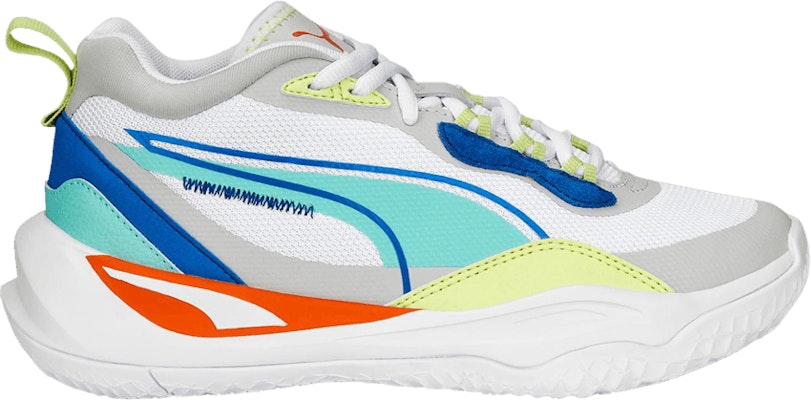 (Youth) Puma Playmaker Jr 'White Mint Victoria Blue' 387353-06 Buy (Youth) Puma Playmaker Jr 'White Mint Victoria Blue' 387353-06