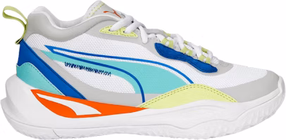 (Youth) Puma Playmaker Jr 'White Mint Victoria Blue' 387353-06 (Youth) Puma Playmaker Jr 'White Mint Victoria Blue' 387353-06