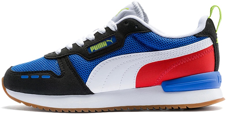 (JR) プーマ R78 ローカット ランニングシューズ 黒/白/青 373616-03 Buy (JR) プーマ R78 ローカット ランニングシューズ 黒/白/青 373616-03