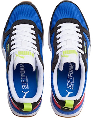 (JR) プーマ R78 ローカット ランニングシューズ 黒/白/青 373616-03 Lookbook (JR) プーマ R78 ローカット ランニングシューズ 黒/白/青 373616-03