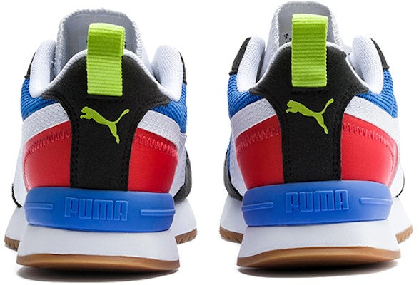 (JR) プーマ R78 ローカット ランニングシューズ 黒/白/青 373616-03 Shop (JR) プーマ R78 ローカット ランニングシューズ 黒/白/青 373616-03