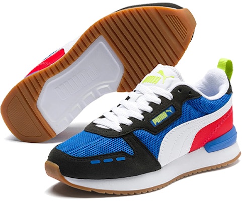 (JR) プーマ R78 ローカット ランニングシューズ 黒/白/青 373616-03 Purchase (JR) プーマ R78 ローカット ランニングシューズ 黒/白/青 373616-03