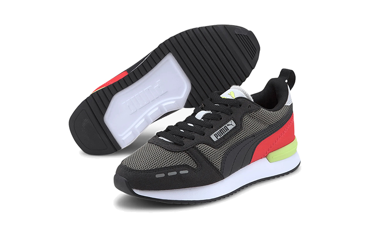 Purchase (JR) Sepatu Lari Puma R78 Low Top Hitam/Putih/Merah 373616-07