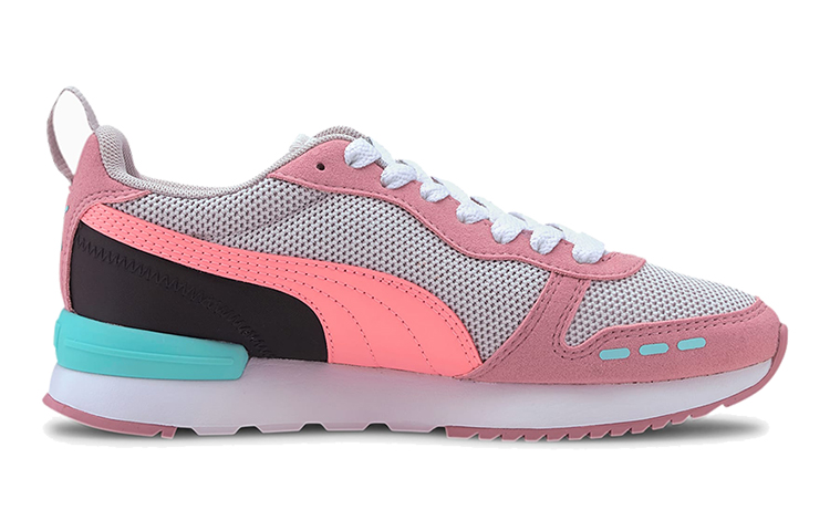 (Youth) Puma R78 Low Top Running Shoes Pink/White/Blue 圖 2