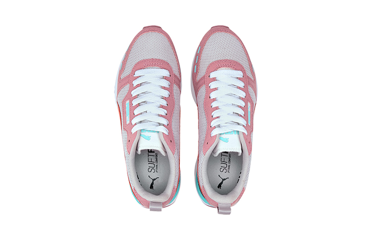 (Youth) Puma R78 Low Top Running Shoes Pink/White/Blue 圖 3