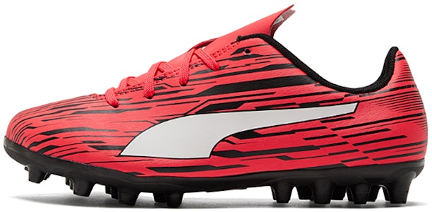 大童Puma Rapido III MG Jr耐磨防滑膠釘低幫足球鞋 紅黑 Buy 大童Puma Rapido III MG Jr耐磨防滑膠釘低幫足球鞋 紅黑