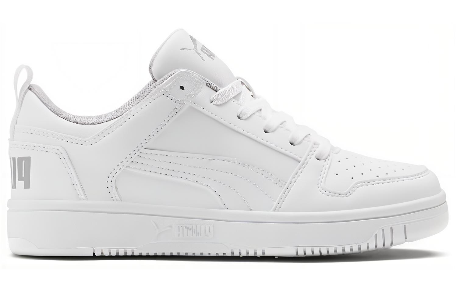 Order (JR) プーマ リバウンド ジョイ ロー "ホワイト/グレー/バイオレット" 381985-01