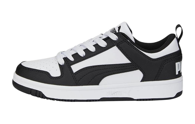 (Youth) Puma Rebound Lay-Up Lo 'White Black' 370490-16