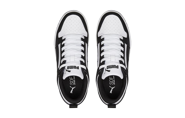 Lookbook 大童 PUMA Rebound Layup 防滑耐磨 低筒 球鞋 黑白