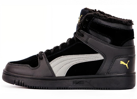 (Youth) Puma Rebound Layup Fur SD 'Black Yellow' 370497-06 Buy (Youth) Puma Rebound Layup Fur SD 'Black Yellow' 370497-06