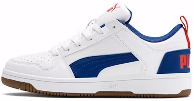 (Youth) Puma Rebound Layup Lo 'White Blue' 370490-05 (Youth) Puma Rebound Layup Lo 'White Blue' 370490-05