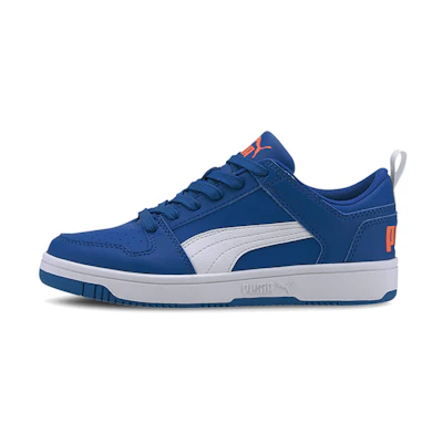 (Youth) Puma Rebound Layup Lo Low Top Blue/White