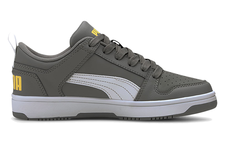 (Youth) Puma Rebound Layup Lo Low Top Grey/White/Yellow 圖 2