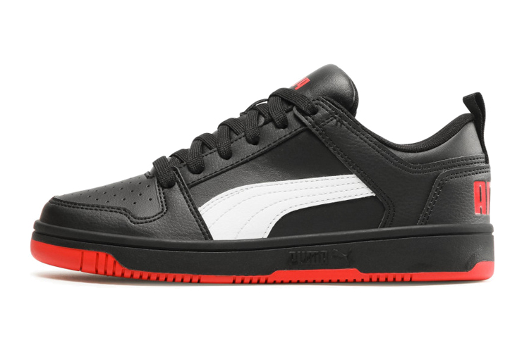Buy (JR) Puma Rebound Layup Lo Sl Jr 'Hitam Merah' 370490-13