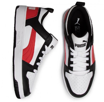 (Youth) Puma Rebound Layup Low SL Jr Sneakers Red/Black 370490-07 Lookbook (Youth) Puma Rebound Layup Low SL Jr Sneakers Red/Black 370490-07