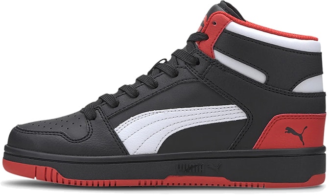 (Youth) Puma Rebound Layup Mid Mid-high Black/White/Red 370486-08 Buy (Youth) Puma Rebound Layup Mid Mid-high Black/White/Red 370486-08