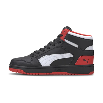 (Youth) Puma Rebound Layup Mid Mid-high Black/White/Red