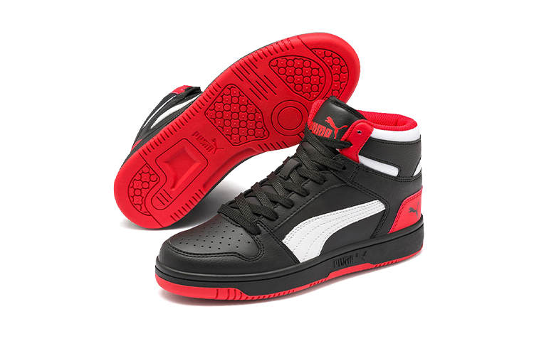 (Youth) Puma Rebound Layup Mid Mid-high Black/White/Red 圖 5