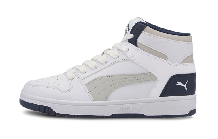 (Youth) Puma Rebound Layup SL Mid 'White Grey' 370486-10