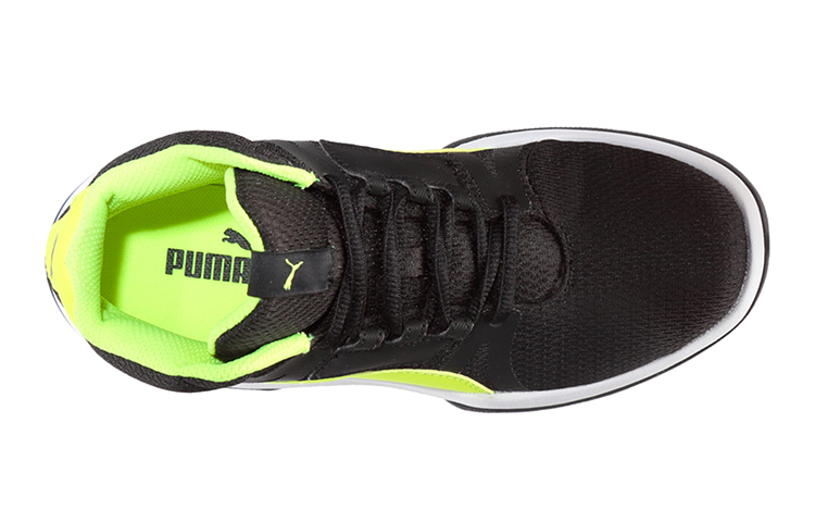 Shop 大童 Puma Rebound Street Evo Jr 減震防滑耐磨 中筒籃球鞋 黑綠