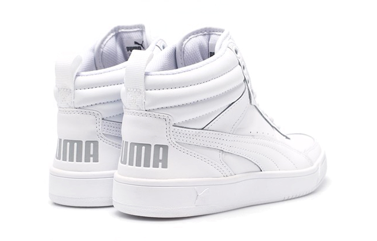 Shop (Youth) Puma Rebound Street V2 Leather 'White' 363913-02