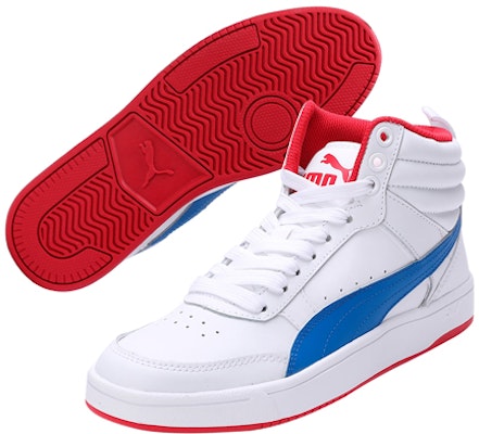 (Youth) Puma Rebound Street V2 Leather 'White Red' 363913-07 Lookbook (Youth) Puma Rebound Street V2 Leather 'White Red' 363913-07