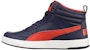(JR) Puma Rebound Street V2 Kulit Mid 'Biru Gelap' 363913-04