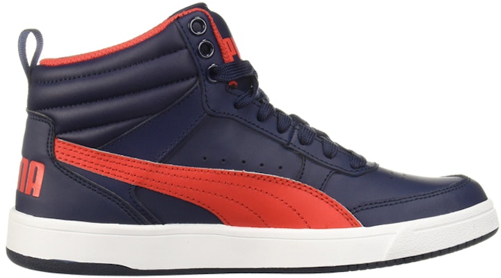 (JR) Puma Rebound Street V2 Kulit Mid 'Biru Gelap' 363913-04 Order (JR) Puma Rebound Street V2 Kulit Mid 'Biru Gelap' 363913-04
